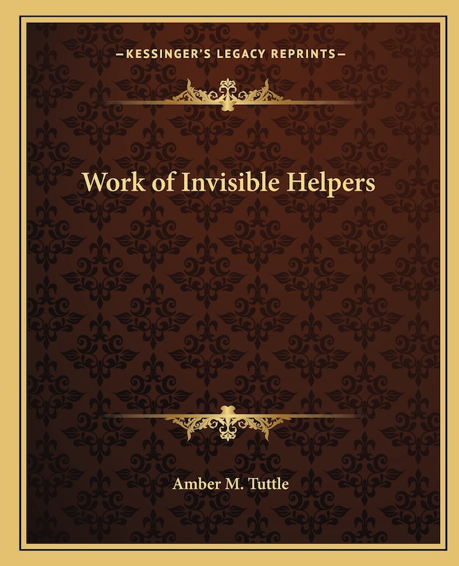 Front cover_Work of Invisible Helpers