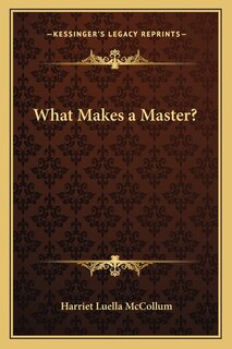 Couverture_What Makes a Master?