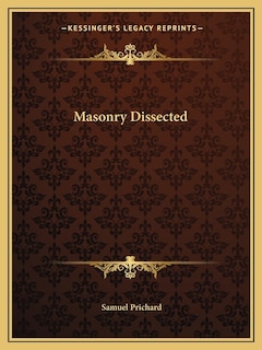Front cover_Masonry Dissected