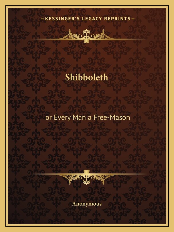 Front cover_Shibboleth