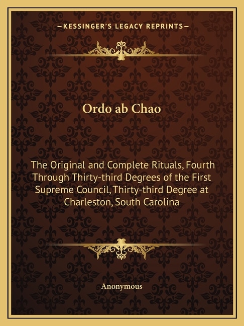 Front cover_Ordo ab Chao