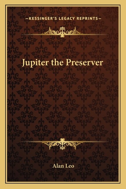 Front cover_Jupiter the Preserver