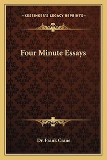 Couverture_Four Minute Essays