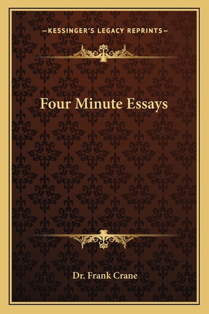 Couverture_Four Minute Essays