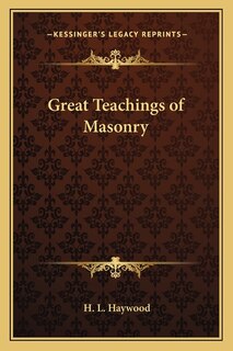 Front cover_Great Teachings of Masonry
