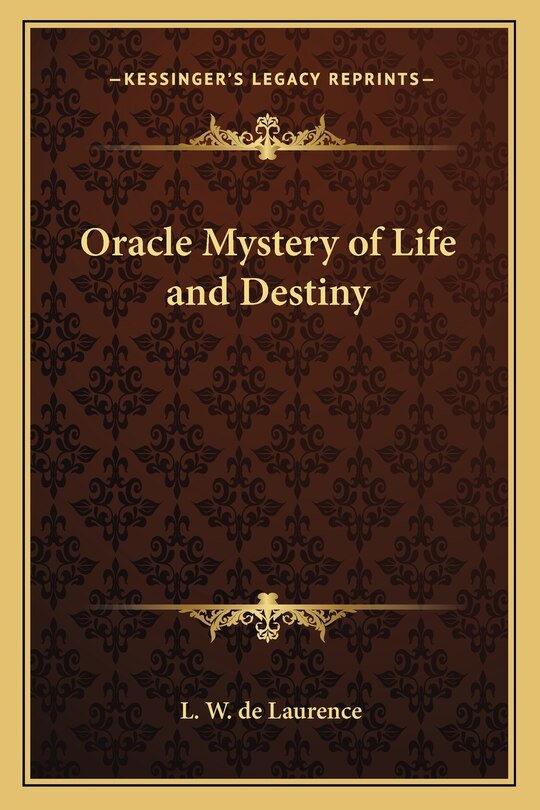 Front cover_Oracle Mystery of Life and Destiny