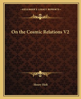Couverture_On the Cosmic Relations V2