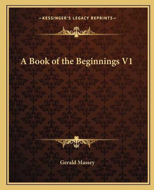 Front cover_A Book of the Beginnings V1