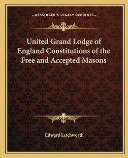 Front cover_United Grand Lodge of England Constitutions of the Free and Accepted Masons