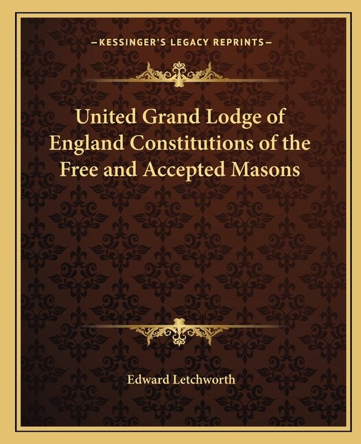 Front cover_United Grand Lodge of England Constitutions of the Free and Accepted Masons