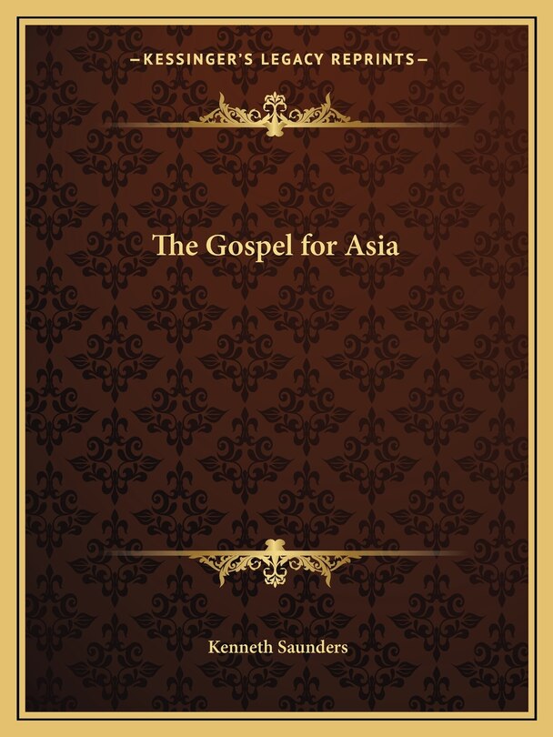 Front cover_The Gospel for Asia
