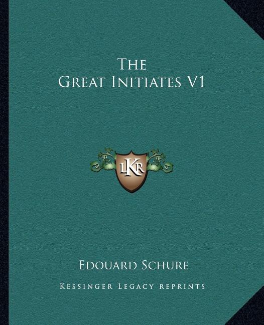 Front cover_The Great Initiates V1