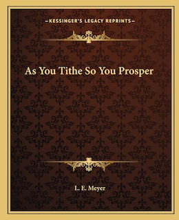 Front cover_As You Tithe So You Prosper