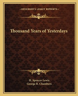 Front cover_Thousand Years of Yesterdays