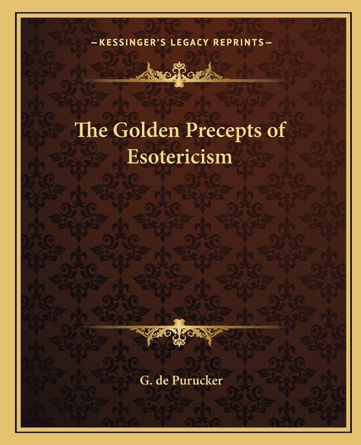 Couverture_The Golden Precepts of Esotericism
