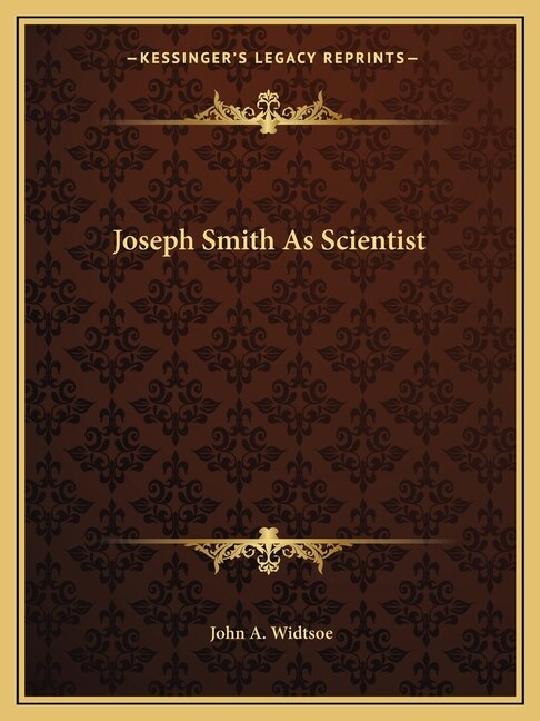 Front cover_Joseph Smith As Scientist