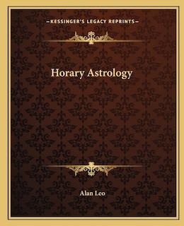 Front cover_Horary Astrology
