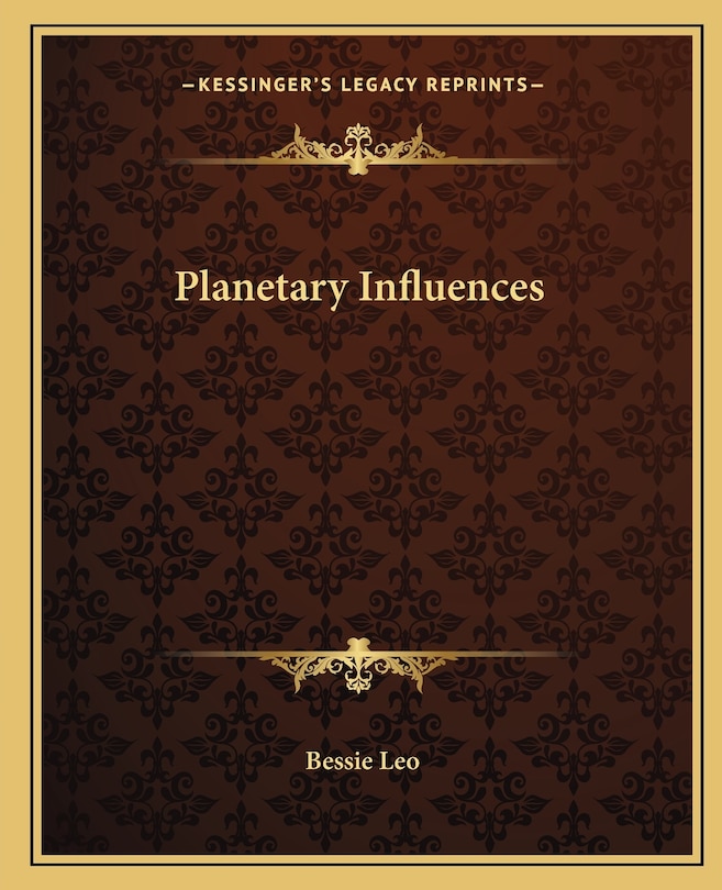 Front cover_Planetary Influences