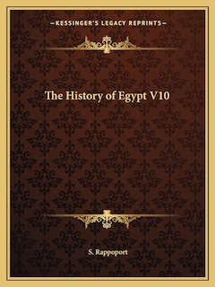 Front cover_The History of Egypt V10