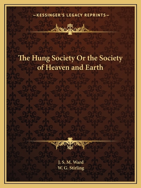 Couverture_The Hung Society Or the Society of Heaven and Earth