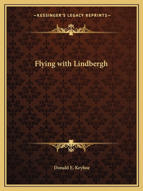 Front cover_Flying with Lindbergh
