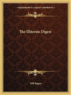 Front cover_The Illiterate Digest