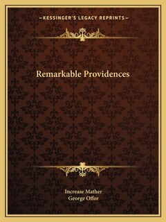 Front cover_Remarkable Providences