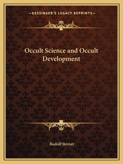 Front cover_Occult Science and Occult Development