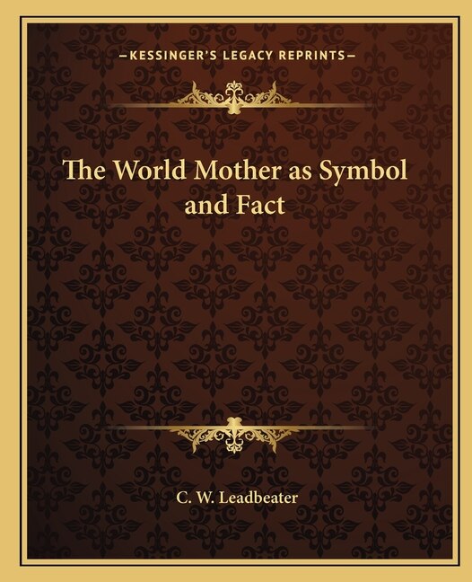 Front cover_The World Mother as Symbol and Fact