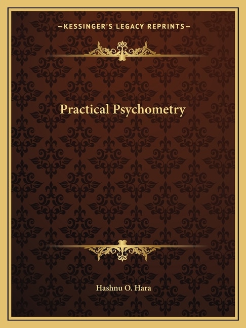 Front cover_Practical Psychometry