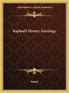 Front cover_Raphael's Horary Astrology