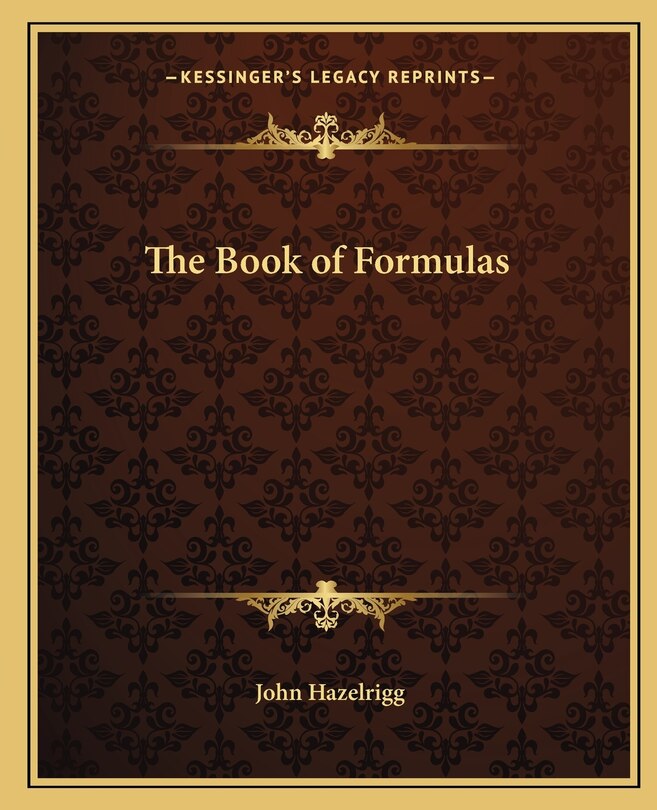 Couverture_The Book Of Formulas