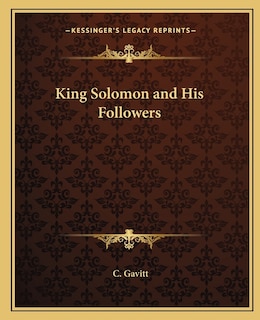 Front cover_King Solomon and His Followers