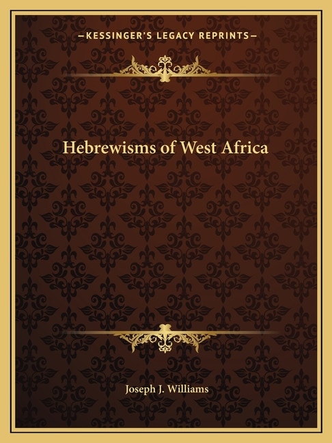 Front cover_Hebrewisms of West Africa