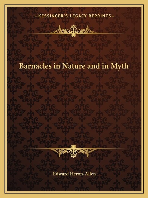 Couverture_Barnacles in Nature and in Myth