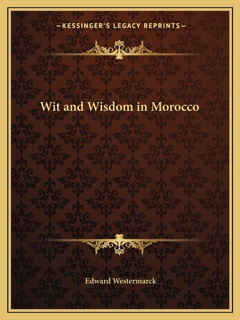 Front cover_Wit and Wisdom in Morocco