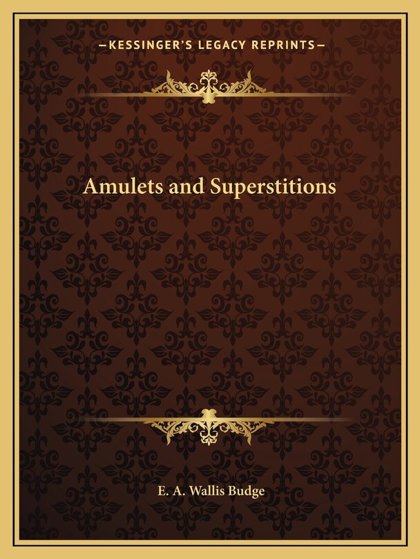 Front cover_Amulets and Superstitions