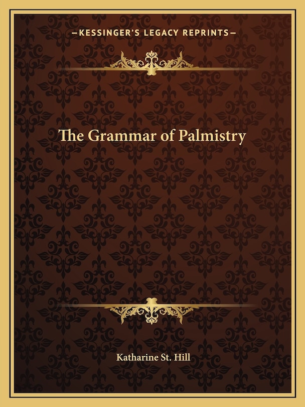 Couverture_The Grammar of Palmistry