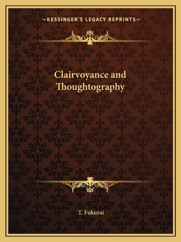 Front cover_Clairvoyance and Thoughtography