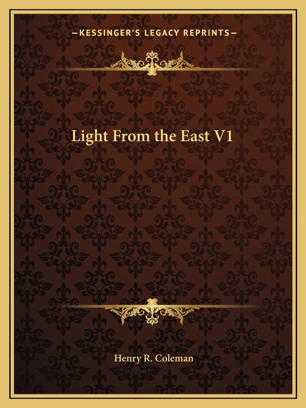 Couverture_Light From the East V1