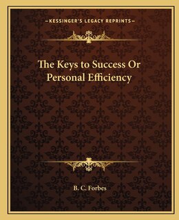 Front cover_The Keys to Success Or Personal Efficiency