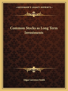 Front cover_Common Stocks as Long Term Investments
