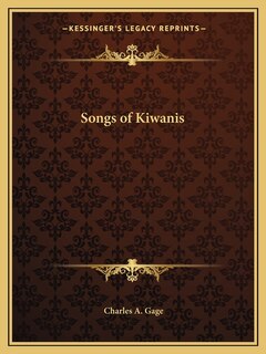 Front cover_Songs of Kiwanis