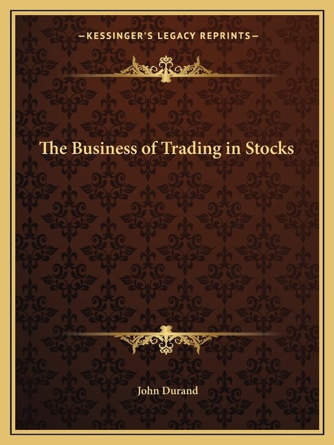 Couverture_The Business of Trading in Stocks