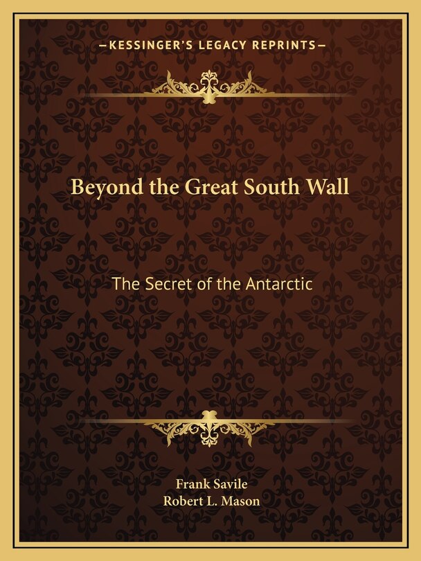 Front cover_Beyond the Great South Wall