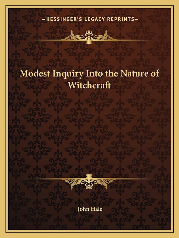 Couverture_Modest Inquiry Into the Nature of Witchcraft