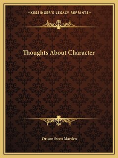 Front cover_Thoughts About Character