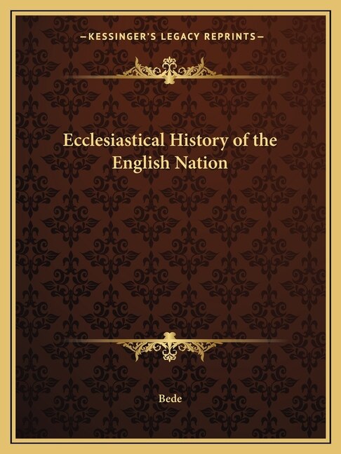 Couverture_Ecclesiastical History of the English Nation