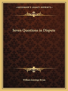 Front cover_Seven Questions in Dispute
