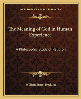 Couverture_The Meaning of God in Human Experience
